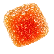 Orange sour protein gummy
